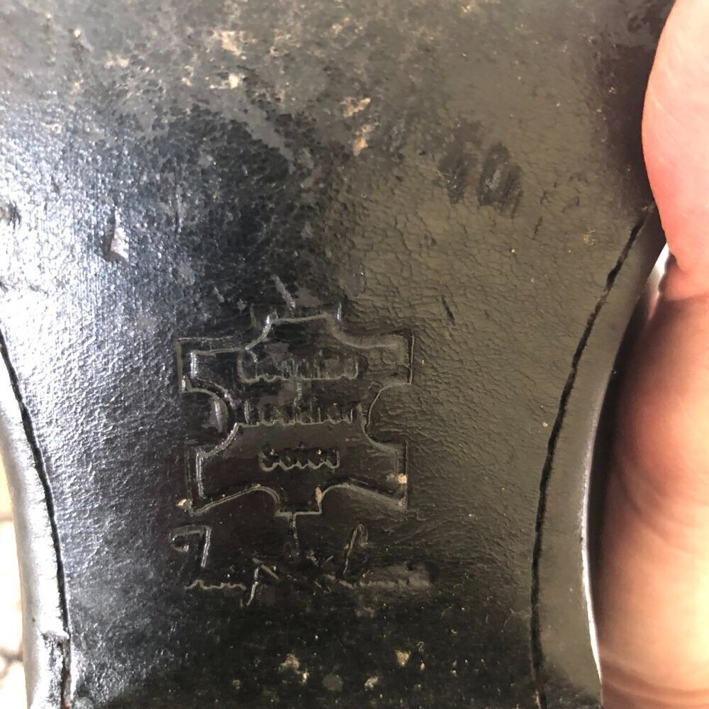 Tony Lama Black Cowboy Boots - Picture 8 of 11